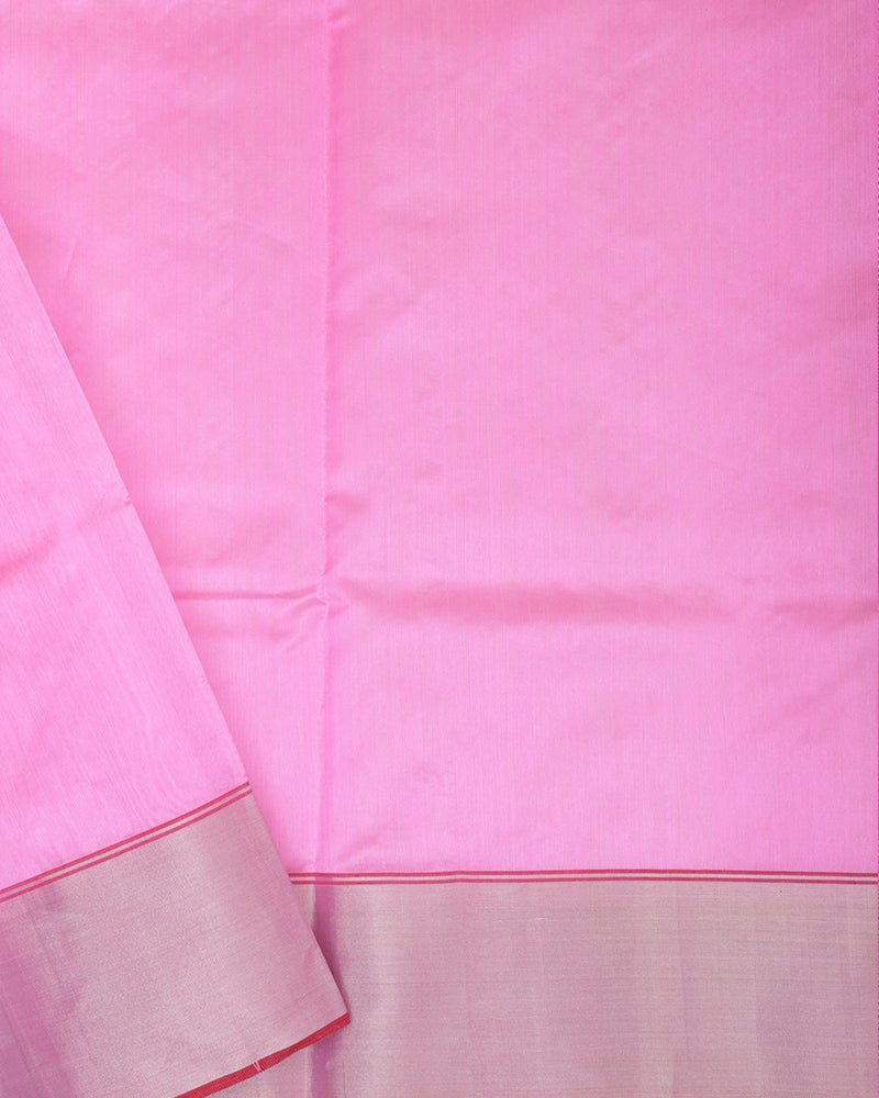 Light Pink Chanderi Silk Saree - PattuCheeralu