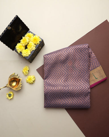 Lilac Kota Silk Saree - PattuCheeralu
