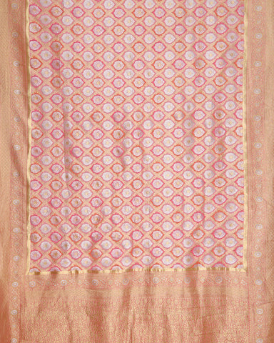Pink Banarasi Georgette Silk Saree - PattuCheeralu