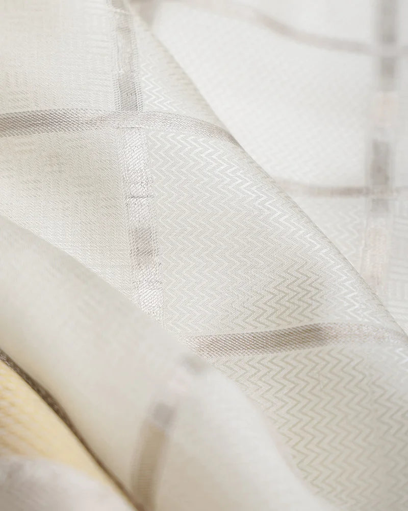 Off White Mysore Silk Saree - PattuCheeralu