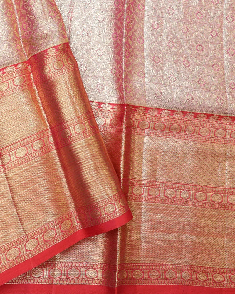 Light Green Kanjivaram Silk Saree - PattuCheeralu