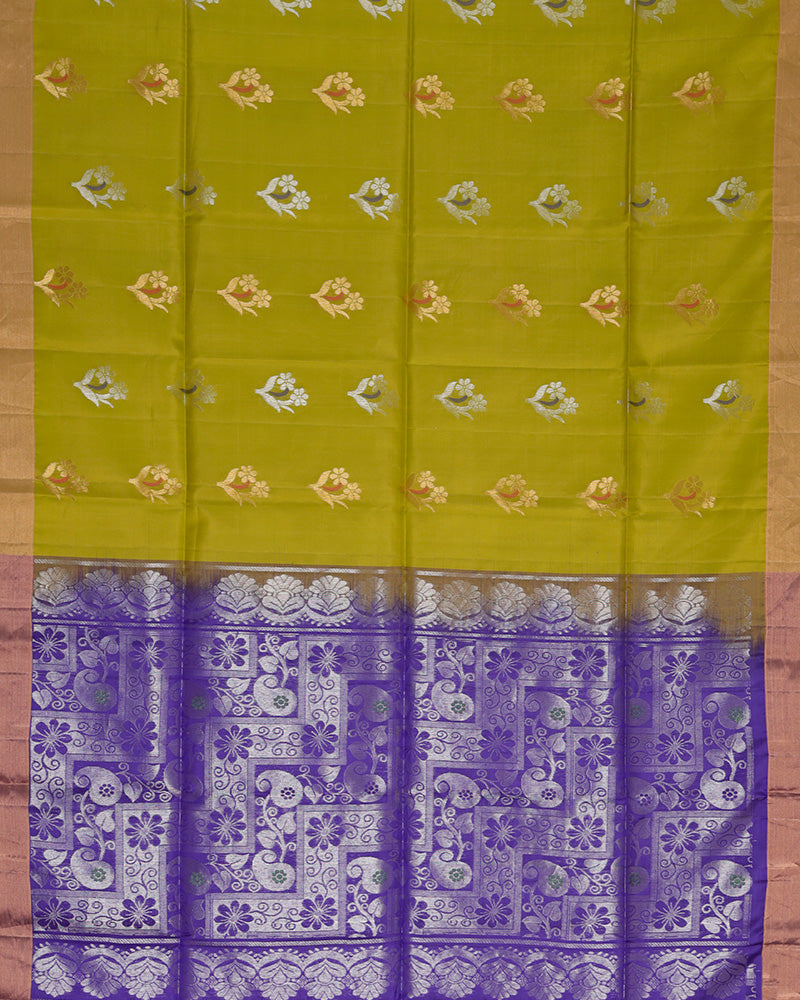 Light green soft silk saree - PattuCheeralu