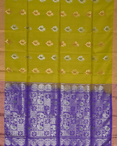 Light green soft silk saree - PattuCheeralu