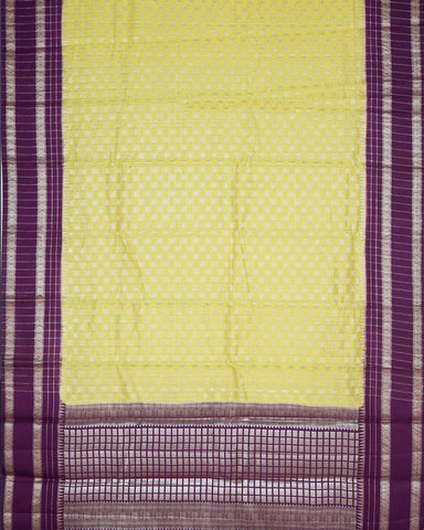 Resplendent Yellow Katan Banarasi Silk Saree - PattuCheeralu