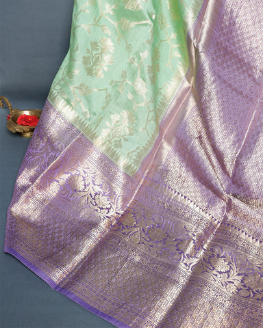 Lalic fancy banarasi silk saree - PattuCheeralu