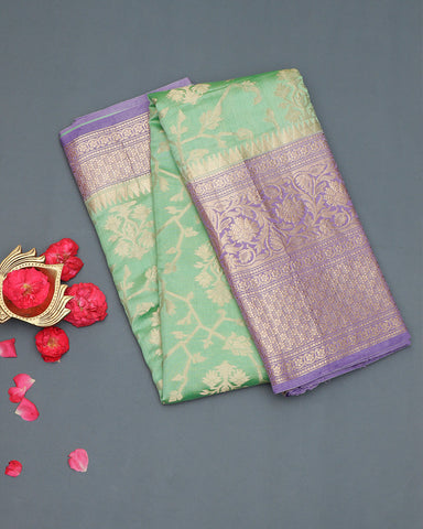 Lalic fancy banarasi silk saree - PattuCheeralu