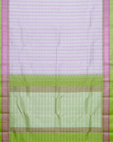 Pastel Lavender Katan Banarasi Silk Saree - PattuCheeralu