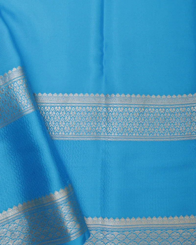 Blue Mysore Saree - PattuCheeralu