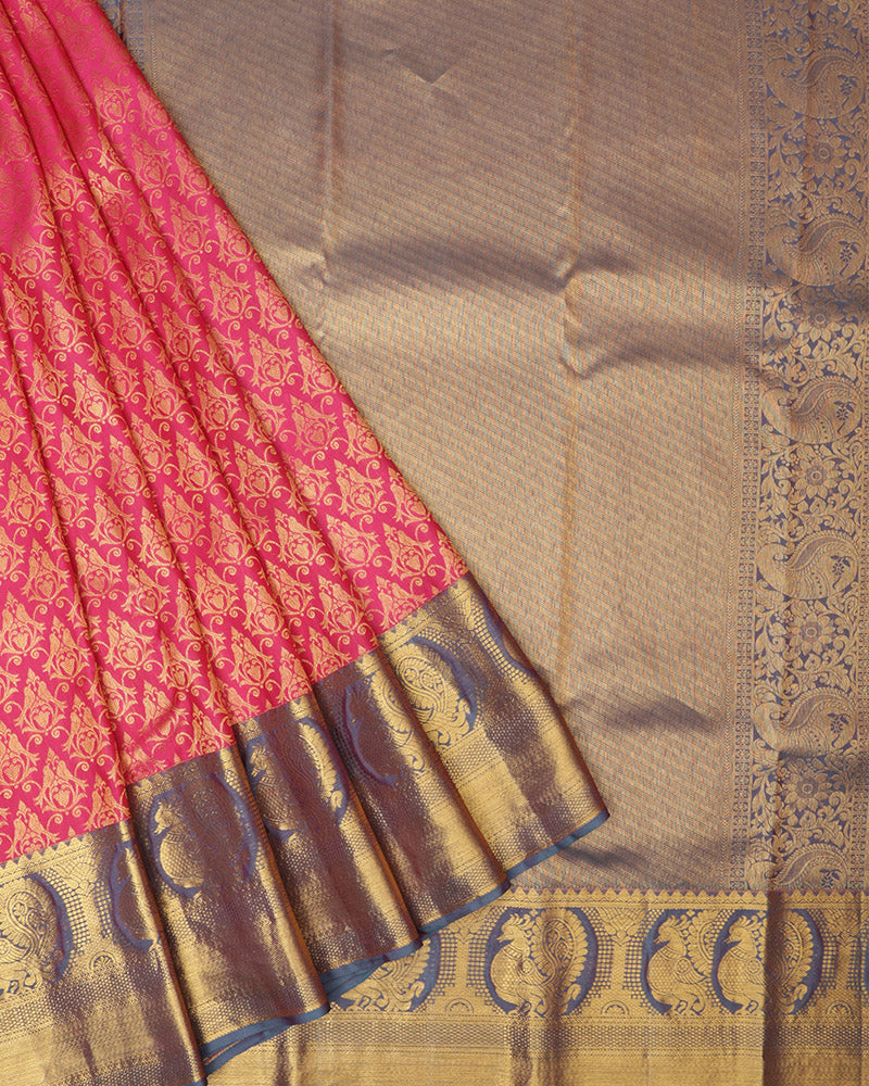 Rani Pink Jeeva Silk Saree - PattuCheeralu