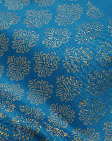 Sky Blue Jeeva Silk Saree - PattuCheeralu