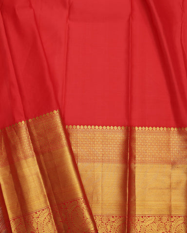Red Jeeva Silk Saree - PattuCheeralu