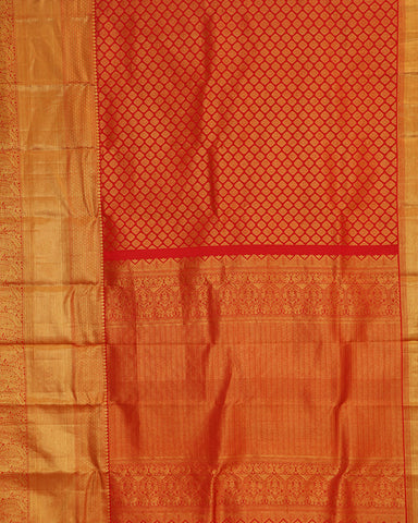 Red Jeeva Silk Saree - PattuCheeralu
