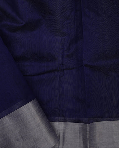 Deep Blue Chanderi Silk Saree - PattuCheeralu