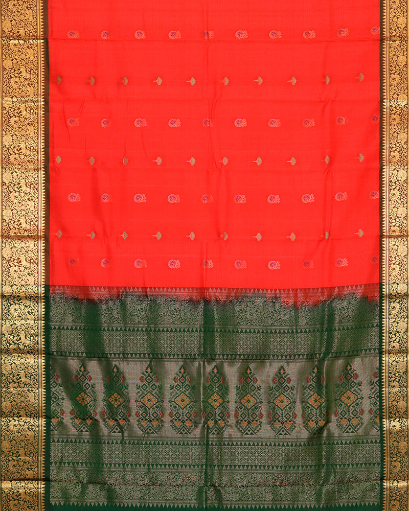 The Dark Red Soft Silk Saree - PattuCheeralu