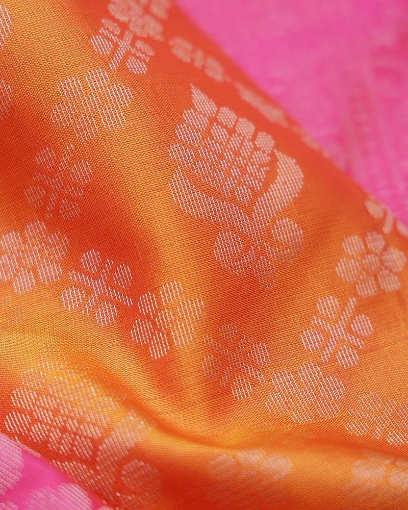 Orange Soft Silk Saree - PattuCheeralu