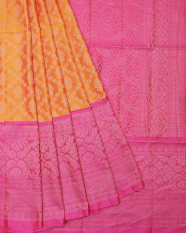 Orange Soft Silk Saree - PattuCheeralu
