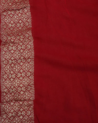 Peach Pink Banarasi Silk Saree - PattuCheeralu