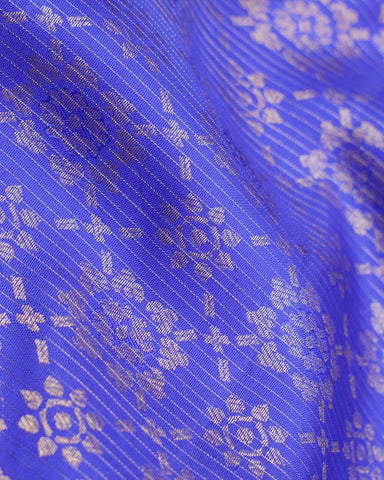 The Royal Blue Kanjivaram Silk Saree - PattuCheeralu