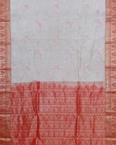 The Mehndi Green Kalamkari Silk Saree - PattuCheeralu