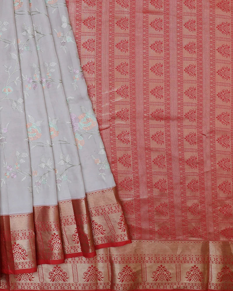 The Mehndi Green Kalamkari Silk Saree - PattuCheeralu