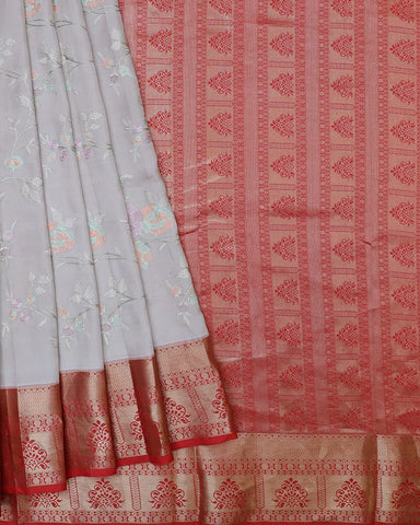 The Mehndi Green Kalamkari Silk Saree - PattuCheeralu