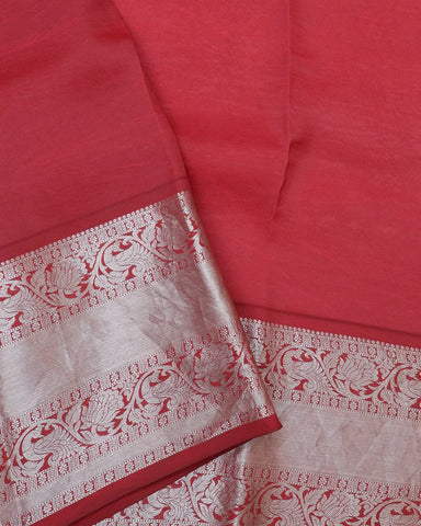 The Orange Kalamkari Silk Saree - PattuCheeralu