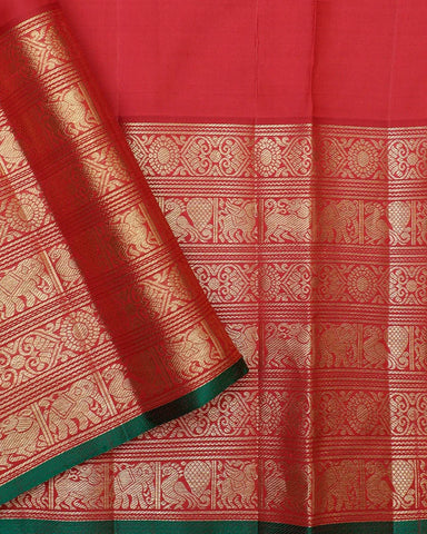 The Lilac Bridal Kanjivaram Silk Saree - PattuCheeralu