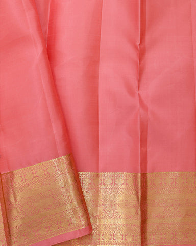 Flamingo Kanchivaram Silk Saree - PattuCheeralu