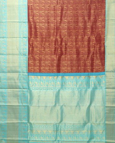 Maroon Kanjivaram Silk Saree - PattuCheeralu