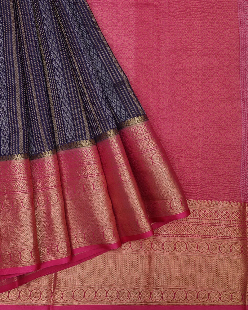 Printed Kanjivaram Silk Saree - PattuCheeralu