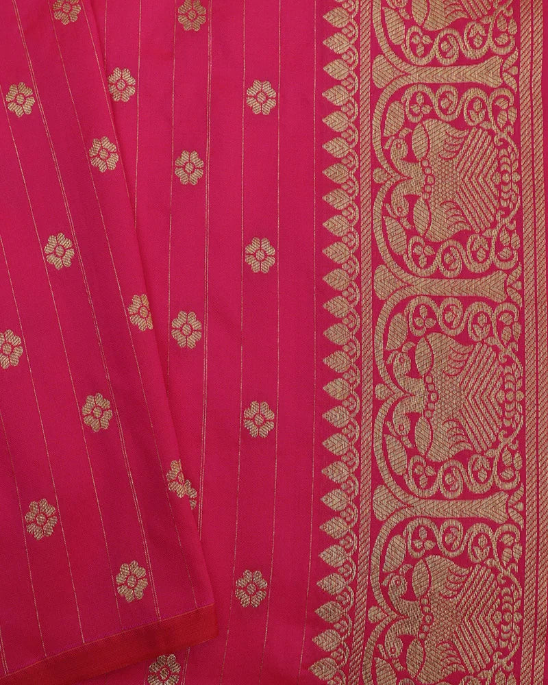 White Banarasi Silk Saree - PattuCheeralu
