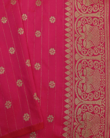 White Banarasi Silk Saree - PattuCheeralu
