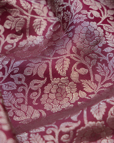 Plum Purple Kanjivaram Silk Saree - PattuCheeralu