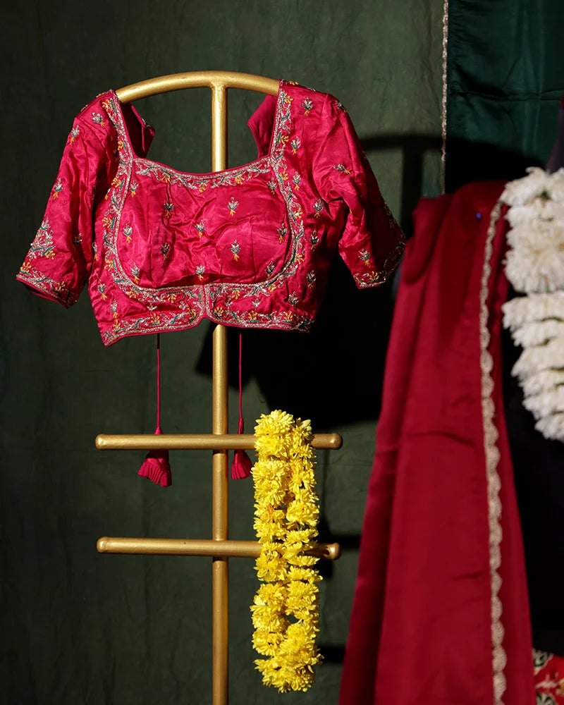 Pink Crepe Patola Printed Silk Lehenga Set - PattuCheeralu