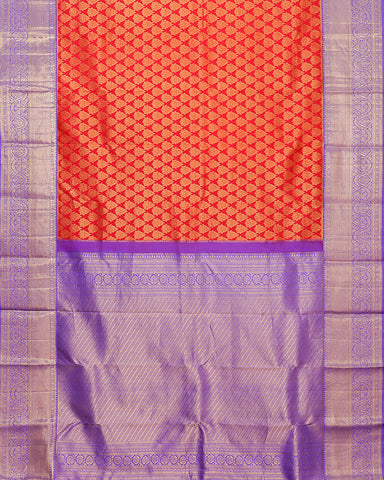Red kanjivaram silk saree - PattuCheeralu