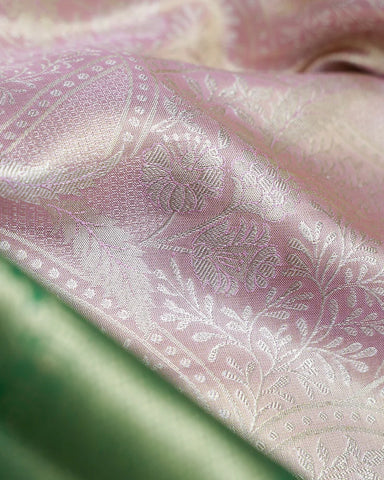 The Lilac Tissue Kanjivaram Saree - PattuCheeralu