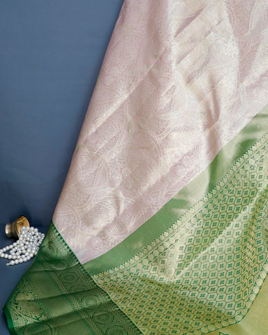 The Lilac Tissue Kanjivaram Saree - PattuCheeralu