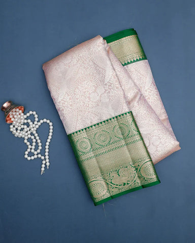 The Lilac Tissue Kanjivaram Saree - PattuCheeralu