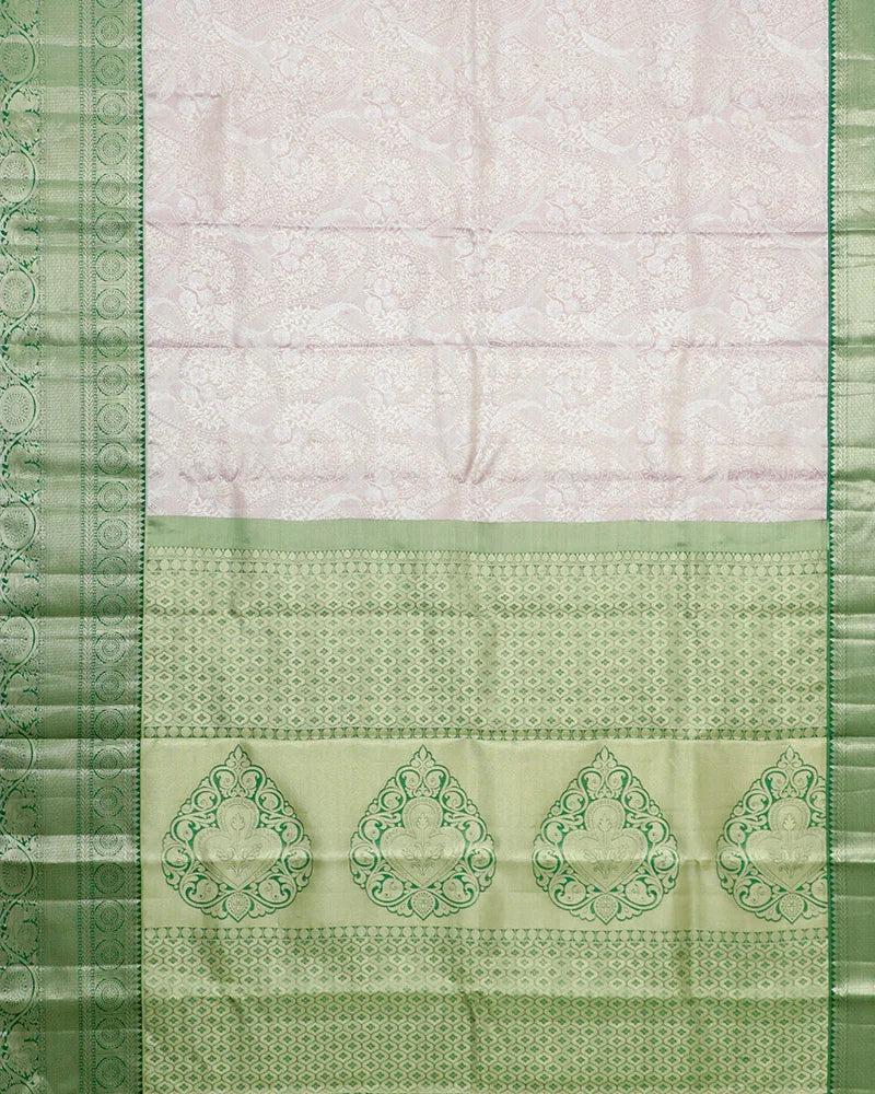 The Lilac Tissue Kanjivaram Saree - PattuCheeralu