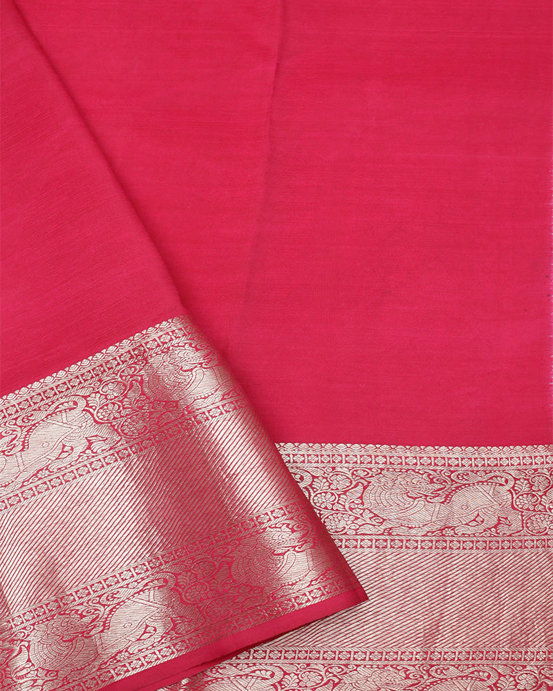 Brown kanchi kalamkari silk saree - PattuCheeralu