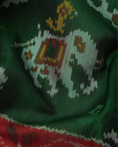 Green Patola Silk - PattuCheeralu