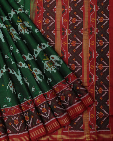 Green Patola Silk - PattuCheeralu