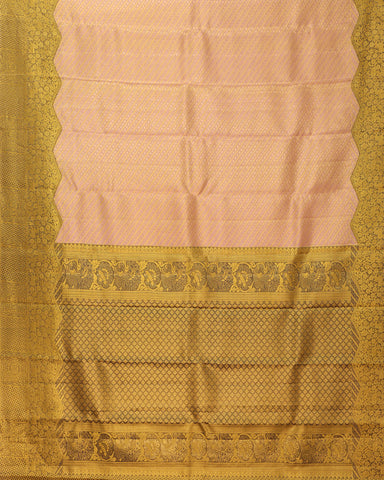 Peach Tissue Kanjivaram Saree - PattuCheeralu