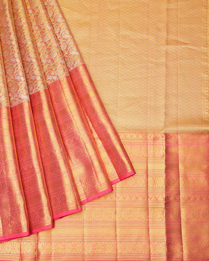 The pink tissue Kanjivaram saree - PattuCheeralu