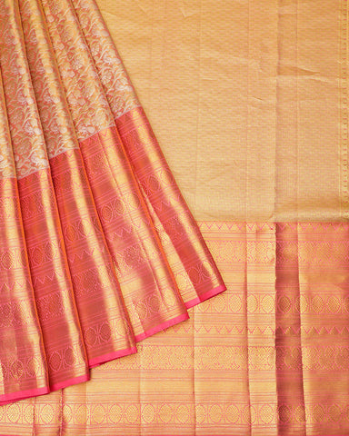 The pink tissue Kanjivaram saree - PattuCheeralu