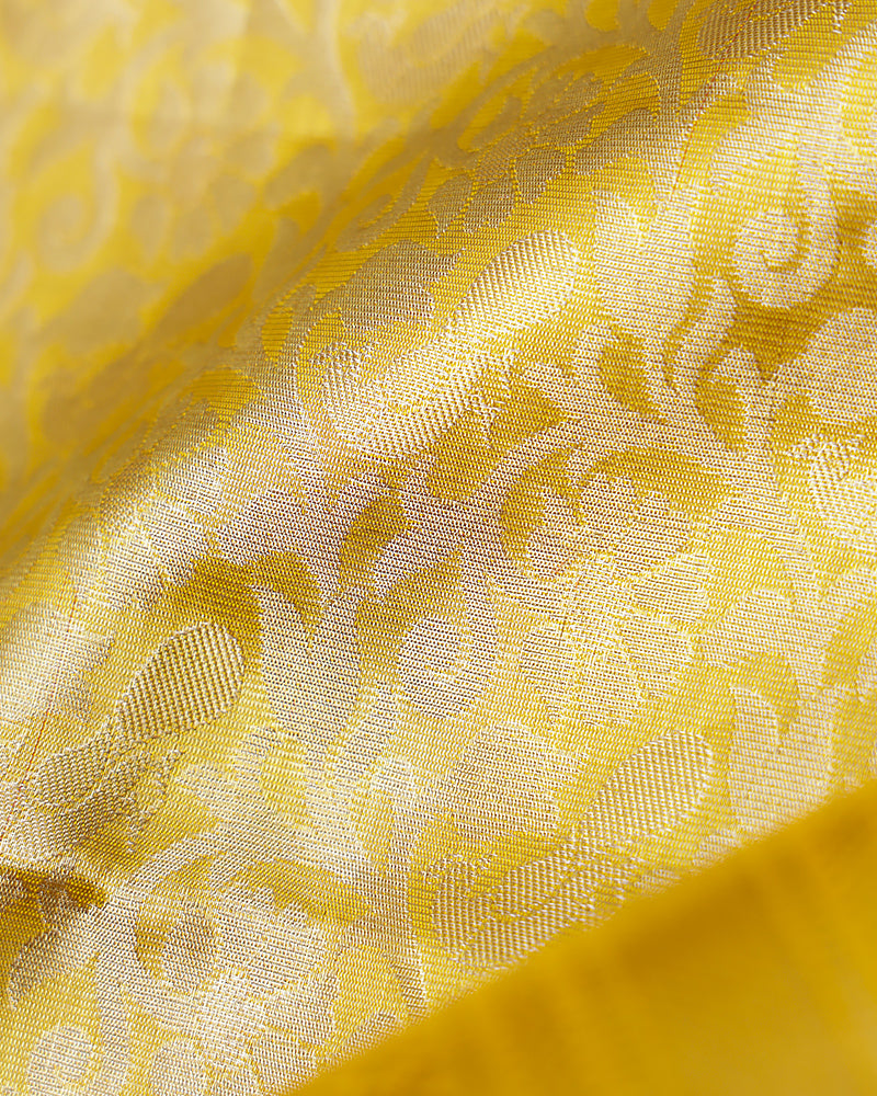 The gold tissue Kanjivaram silk saree - PattuCheeralu