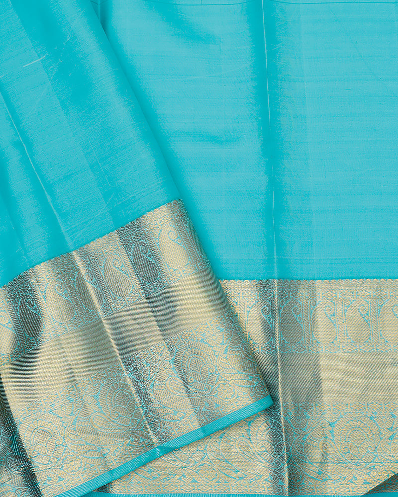 The onion pink checks Kanjivaram silk saree - PattuCheeralu
