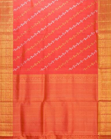 The silver tissue Kanjivaram silk saree - PattuCheeralu