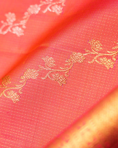 The silver tissue Kanjivaram silk saree - PattuCheeralu