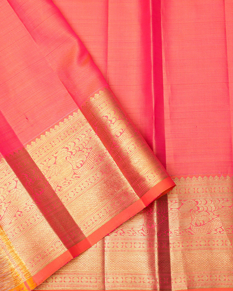 The silver tissue Kanjivaram silk saree - PattuCheeralu